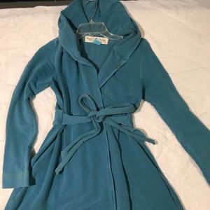 Project Vintage Womens Blue Wrap Jacket/Sweater